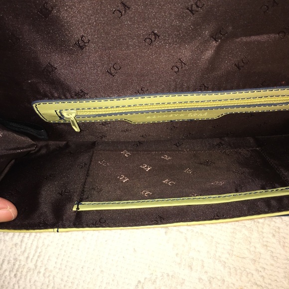 Vintage 80s Kenneth Cole New York Leather Clutch - Picture 6 of 8